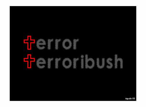 Poesía visual  130 - terror terroribush