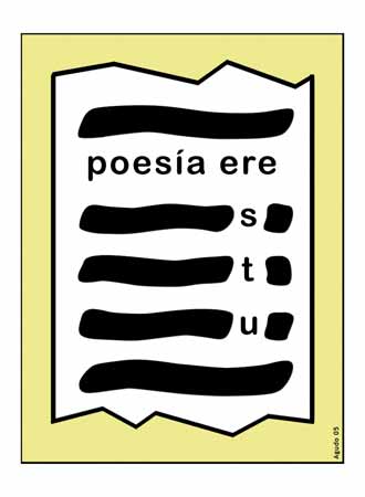 Poesía visual 135 - Poesía ere s t u